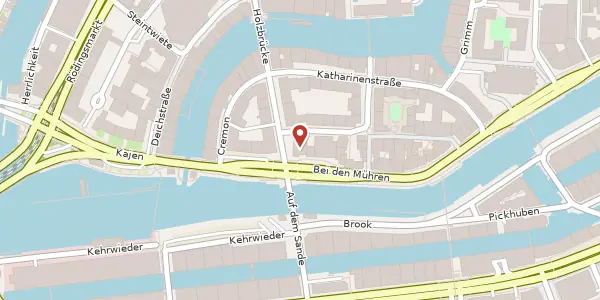 Karte der Umgebung von Bei den Mühren 1, 20457 Hamburg