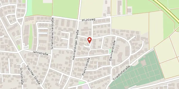 Karte der Umgebung von Röntgenstraße 4, 71277 Rutesheim