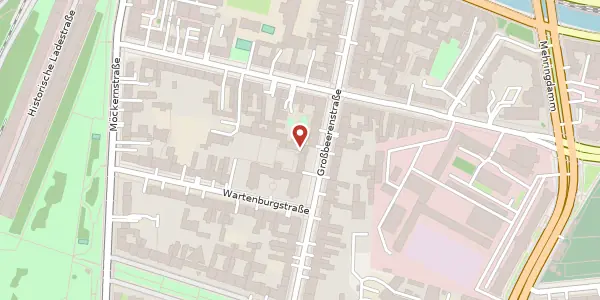 Karte der Umgebung von Wartenburgstraße 1 d, 10963 Berlin