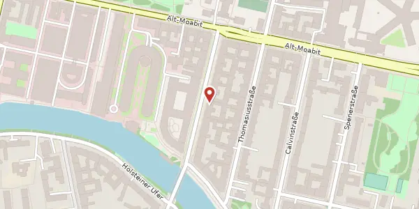 Karte der Umgebung von Kirchstraße 19, 10557 Berlin