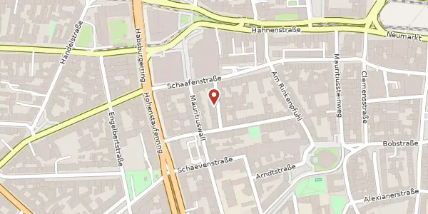 Karte der Umgebung von Balduinstr. 7, 50676 Köln