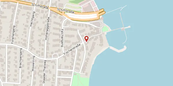 Karte der Umgebung von Fischerstraße 16, 78464 Konstanz