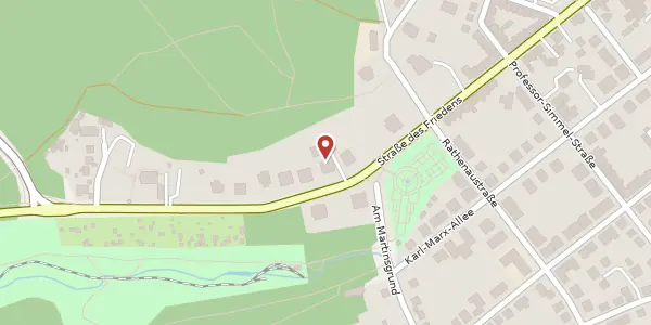 Karte der Umgebung von Straße des Friedens 108, 07548 Gera