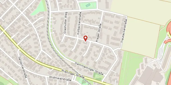 Karte der Umgebung von Pilsener Straße 16, 70567 Stuttgart