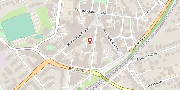 Karte der Umgebung von Hagener Allee 12, 22926 Ahrensburg