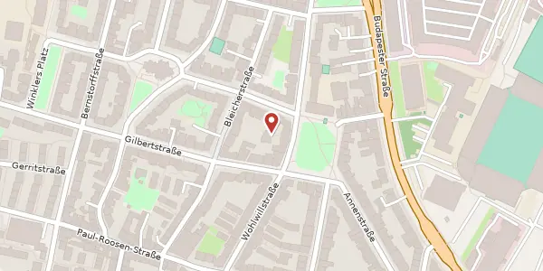 Karte der Umgebung von Wohlwillstraße 35a, 20359 Hamburg