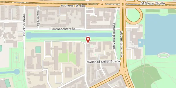 Karte der Umgebung von Herbert-Lewin-Str. 1, 50931 Köln