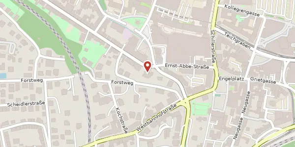 Karte der Umgebung von Carl-Zeiß-Platz 16, 07743 Jena