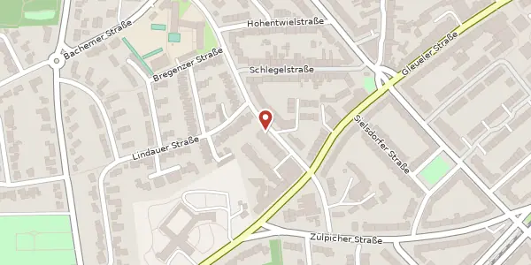 Karte der Umgebung von Freiligrathstr. 14, 50935 Köln