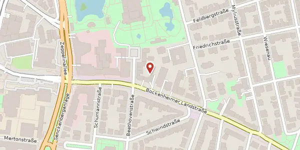 Karte der Umgebung von Bockenheimer Landstr. 106, 60323 Frankfurt
