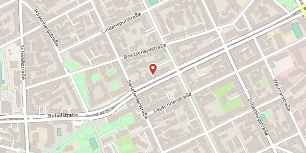 Karte der Umgebung von Schloßstraße 94, 70176 Stuttgart