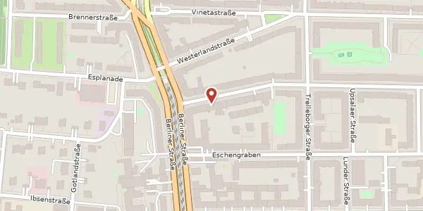 Karte der Umgebung von Hallandstraße 6, 13189 Berlin