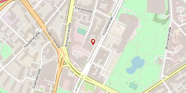 Karte der Umgebung von Huyssenallee 82-88, 45128 Essen