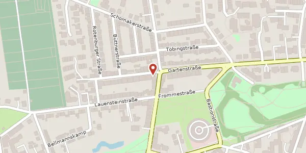Karte der Umgebung von Gartenstraße 88, 21339 Lüneburg