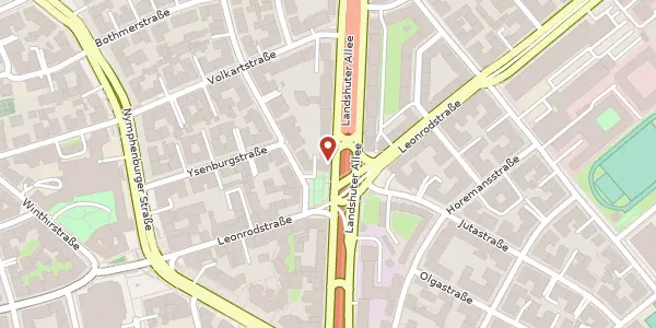 Karte der Umgebung von Landshuter Allee 61, 80637 München
