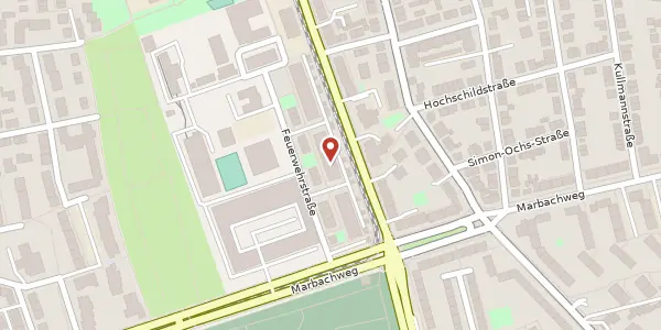 Karte der Umgebung von Feuerwehrstr. 30, 60435 Frankfurt