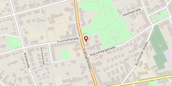 Karte der Umgebung von Dietzgenstraße 38, 13156 Berlin