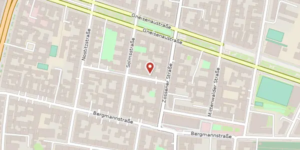 Karte der Umgebung von Riemannstraße 6, 10961 Berlin