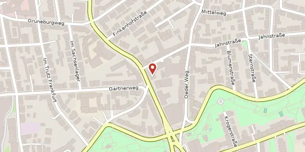Karte der Umgebung von Eschersheimer Landstr. 12, 60322 Frankfurt