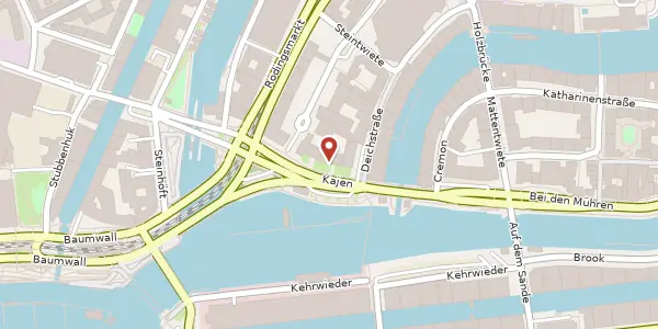 Karte der Umgebung von Kajen 6, 20459 Hamburg