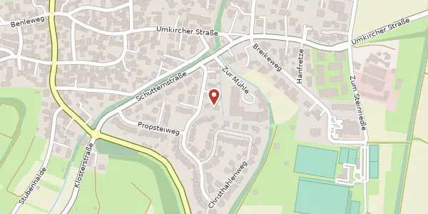Karte der Umgebung von Martackertenstraße 11, 79112 Freiburg im Breisgau