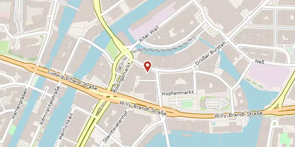 Karte der Umgebung von Großer Burstah 45, 20457 Hamburg