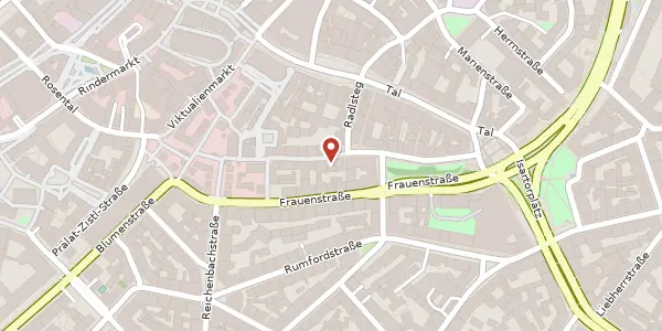 Karte der Umgebung von Westenriederstr. 16, 80331 München