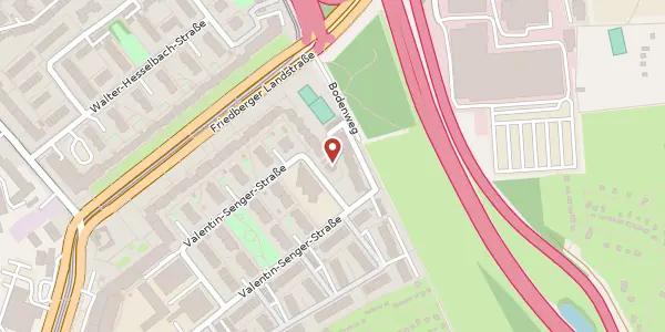 Karte der Umgebung von Valentin-Senger-Str. 88a, 60389 Frankfurt