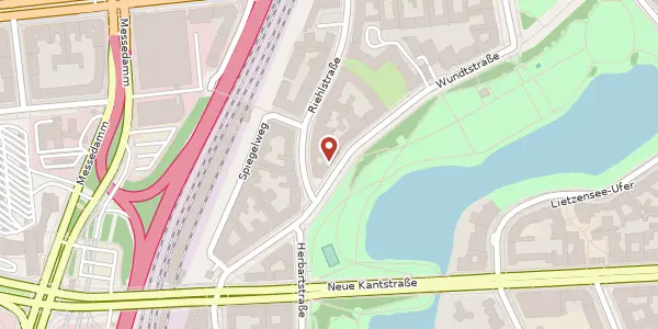 Karte der Umgebung von Wundtstraße 56, 14057 Berlin
