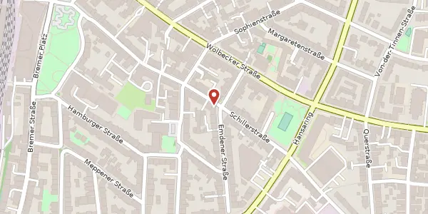 Karte der Umgebung von Schillerstr. 66, 48155 Münster