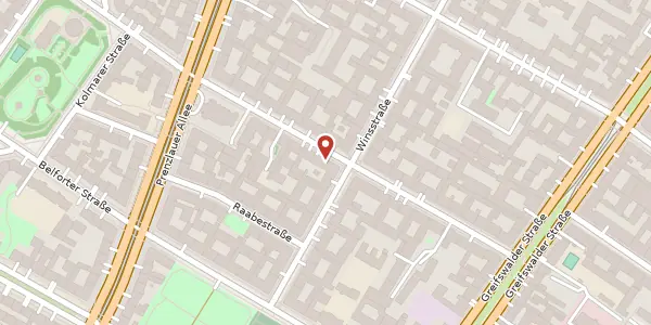 Karte der Umgebung von Immanuelkirchstraße 7, 10405 Berlin