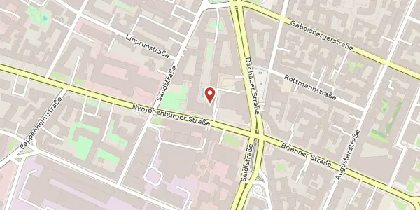 Karte der Umgebung von Nymphenburger Str. 4, 80335 München