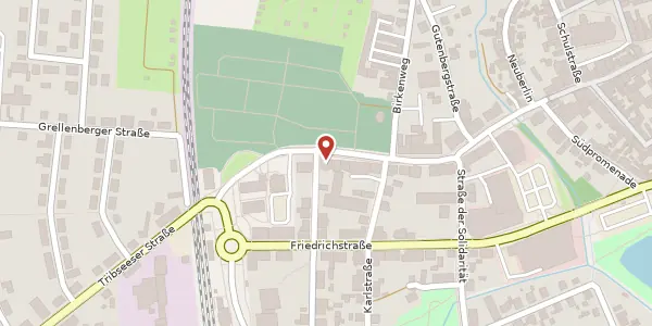 Karte der Umgebung von Bahnhofstraße 11, 18507 Grimmen