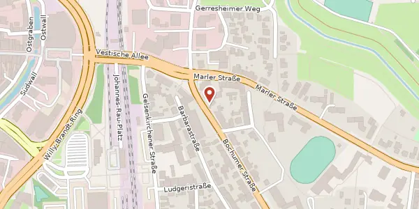 Karte der Umgebung von Bochumer Str. 21, 46282 Dorsten