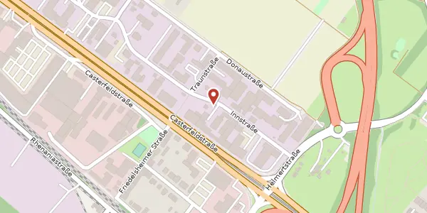Karte der Umgebung von Innstraße 28, 68199 Mannheim