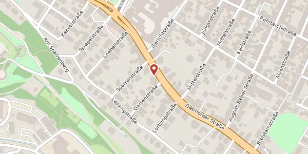 Karte der Umgebung von Detmolder Str. 18, 33604 Bielefeld