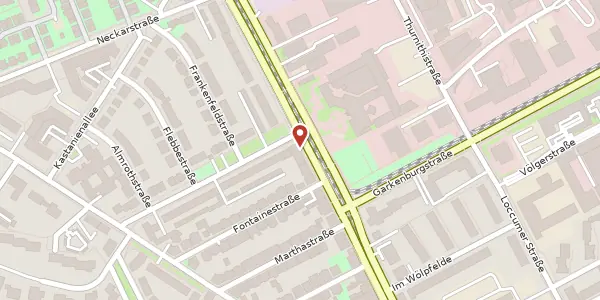 Karte der Umgebung von Hildesheimer Straße 314, 30519 Hannover