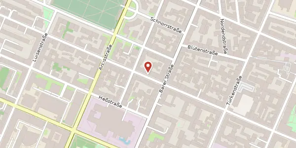 Karte der Umgebung von Schellingstr. 58, 80799 München
