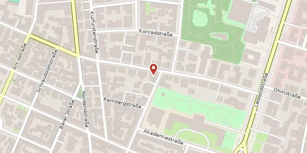 Karte der Umgebung von Türkenstr. 103 / II, 80799 München