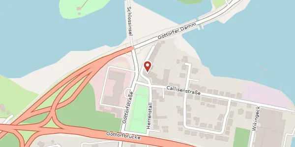 Karte der Umgebung von Gottorfstraße 9, 24837 Schleswig