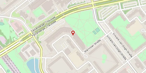 Karte der Umgebung von Warnitzer Straße 12, 13057 Berlin