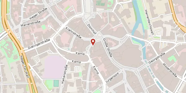 Karte der Umgebung von Nikolaiort 5 A, 49074 Osnabrück