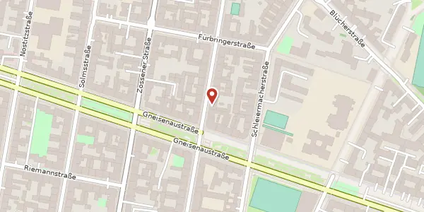 Karte der Umgebung von Mittenwalderstraße 44, 10961 Berlin