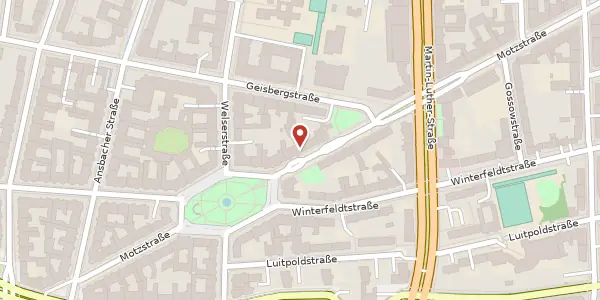 Karte der Umgebung von Motzstraße 52, 10777 Berlin