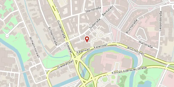 Karte der Umgebung von Kalenwall 2, 38100 Braunschweig