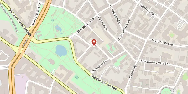 Karte der Umgebung von Fichtestr. 18, 60316 Frankfurt