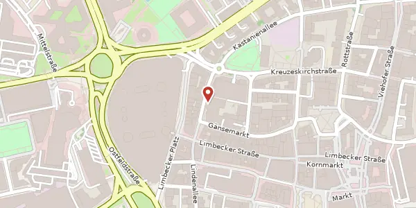 Karte der Umgebung von Kastanienallee 95, 45127 Essen