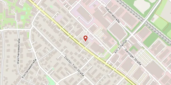 Karte der Umgebung von Olchinger Str. 90, 82194 Gröbenzell