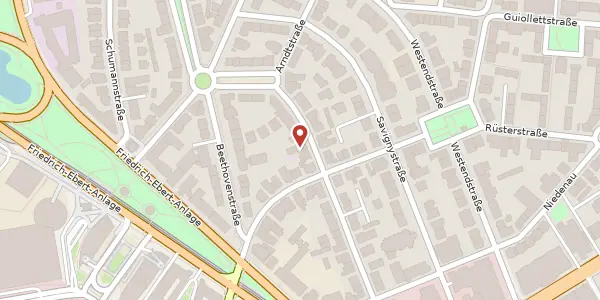 Karte der Umgebung von Bettinastr. 47, 60325 Frankfurt am Main