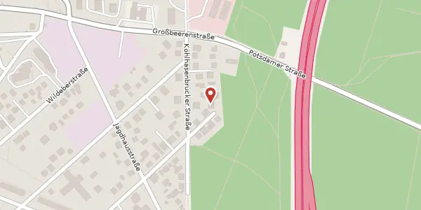 Karte der Umgebung von Kohlhasenbrücker Str. 13 a, 14480 Potsdam